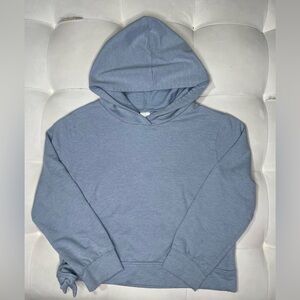 Z By Zella Girls Hoodie Sweatshirt blue Bow Accent Girls Size small